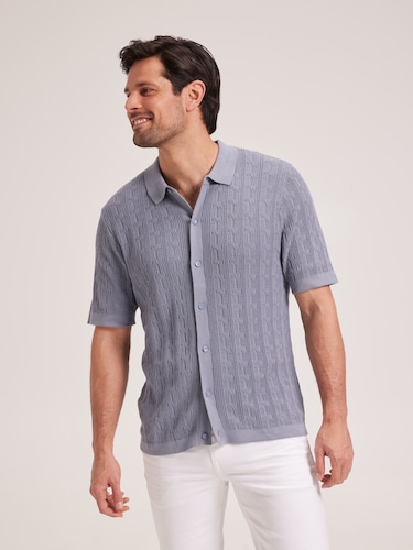 Cable Knit Shirt                                                                                                                