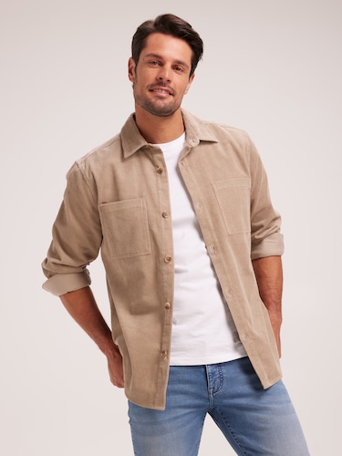 Long Sleeve Overshirt Cord                                                                                                      