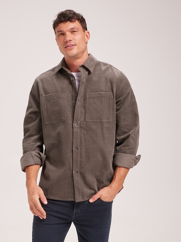 Long Sleeve Overshirt Cord                                                                                                      