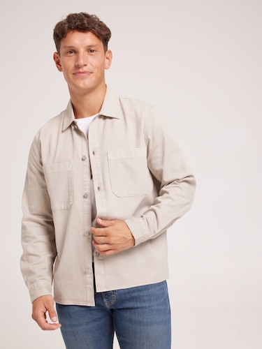 Long Sleeve Denim Overshirt                                                                                                     