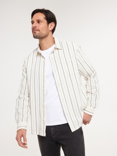 Textured Stripe Shirt                                                                                                           