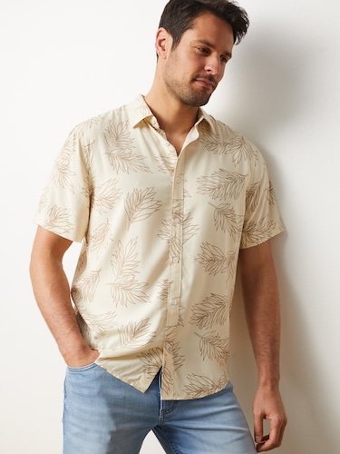 Short Sleeve Resort Print Shirt                                                                                                 