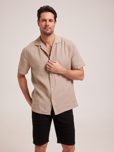 Linen Revere Twill Shirt                                                                                                        