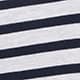 White Navy Stripe