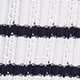 White Navy Stripe