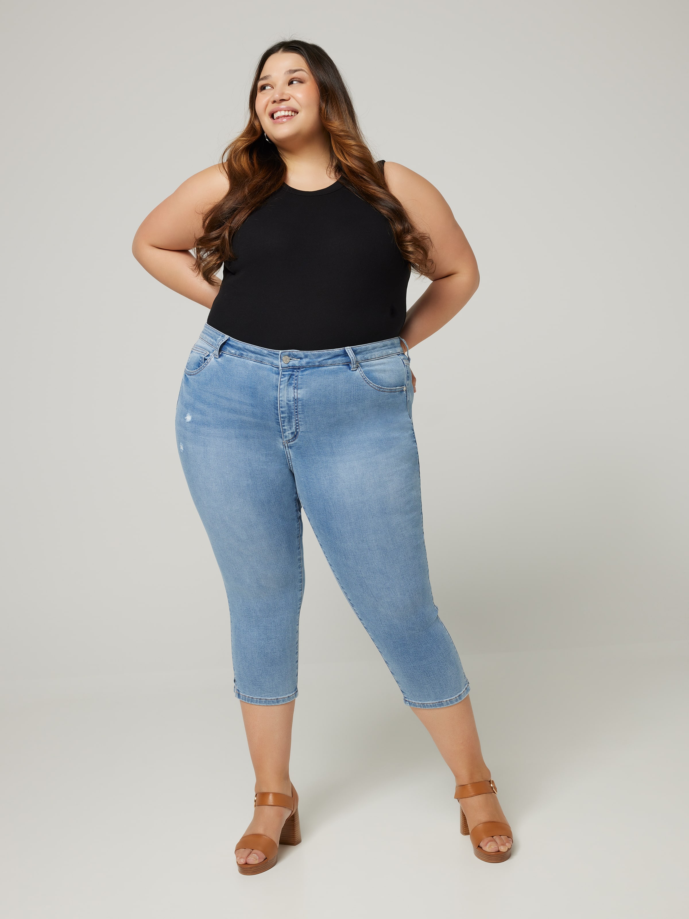 Curve Amaze 3/4 Skinny Jeans Just Jeans Online