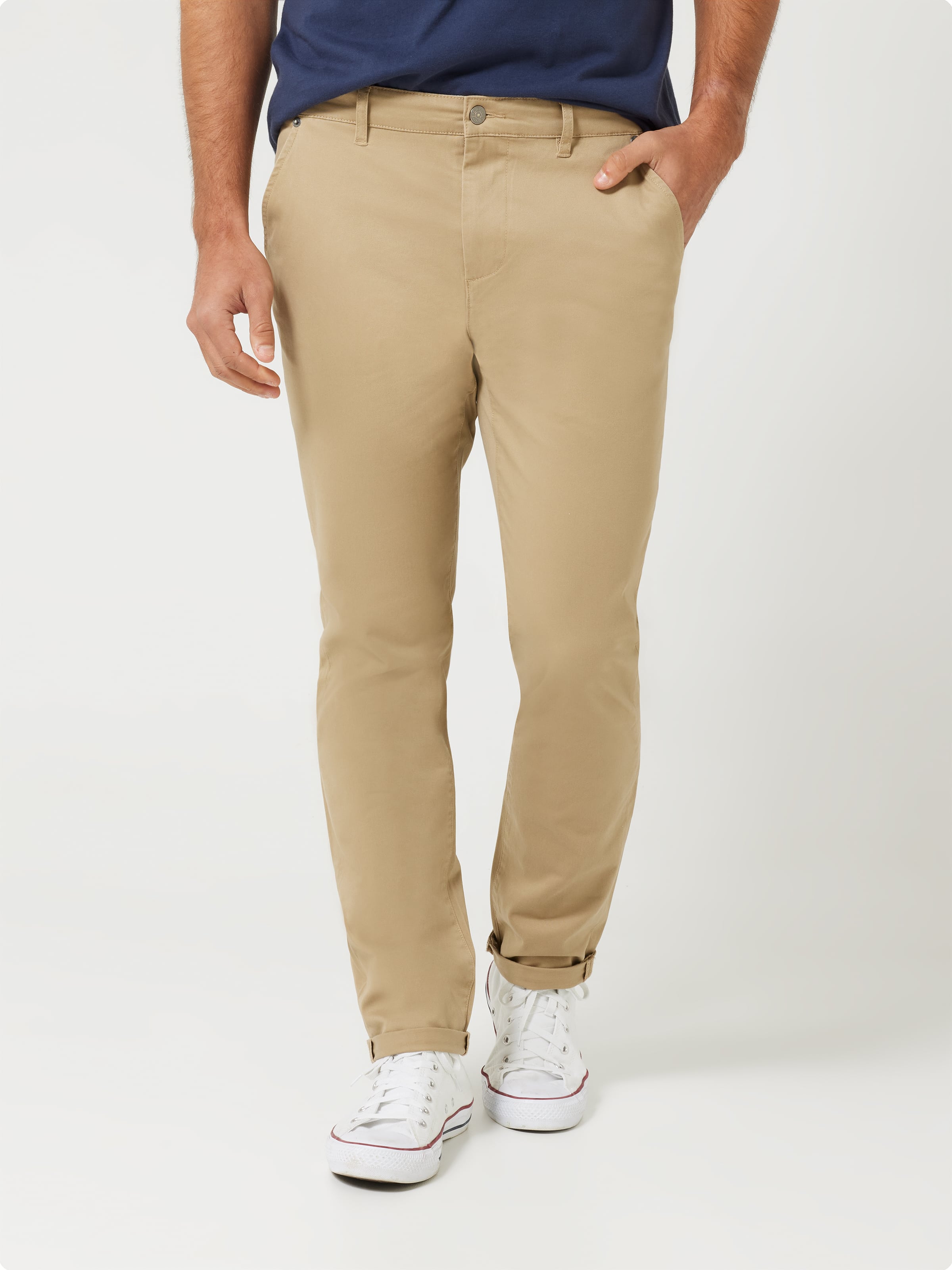 Z Stretch Chino In Light Camel - Just Jeans Online