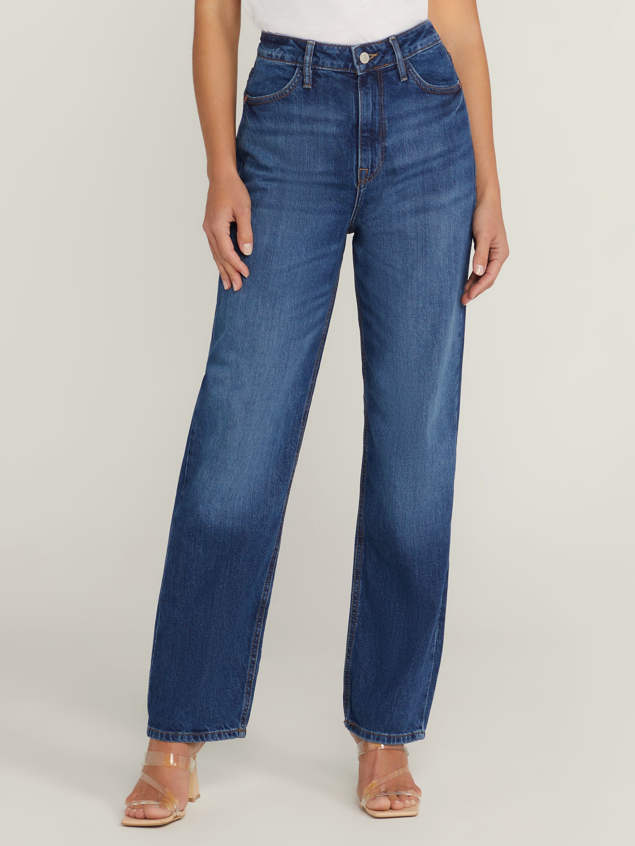 Hollywood Straight Jean In Boo Natural Denim - Just Jeans Online