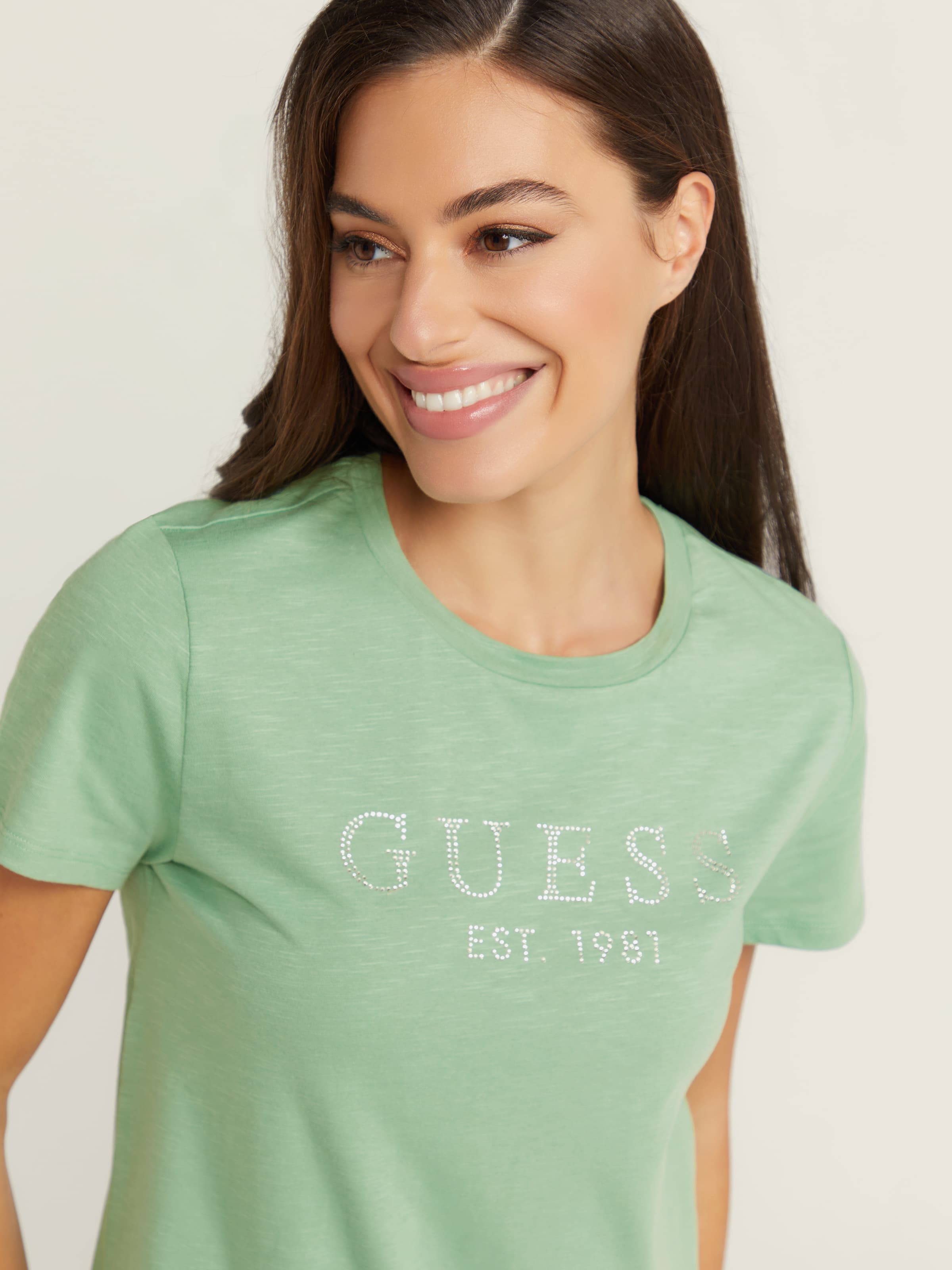 1981 Crystal Easy Tee In Vital Green Just Jeans Online