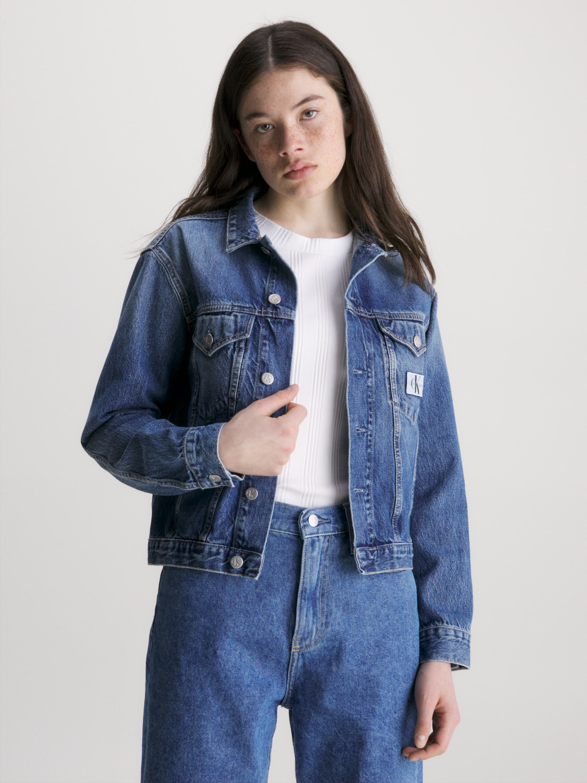 Regular Archive Jacket In Denim Medium Denim - Just Jeans Online