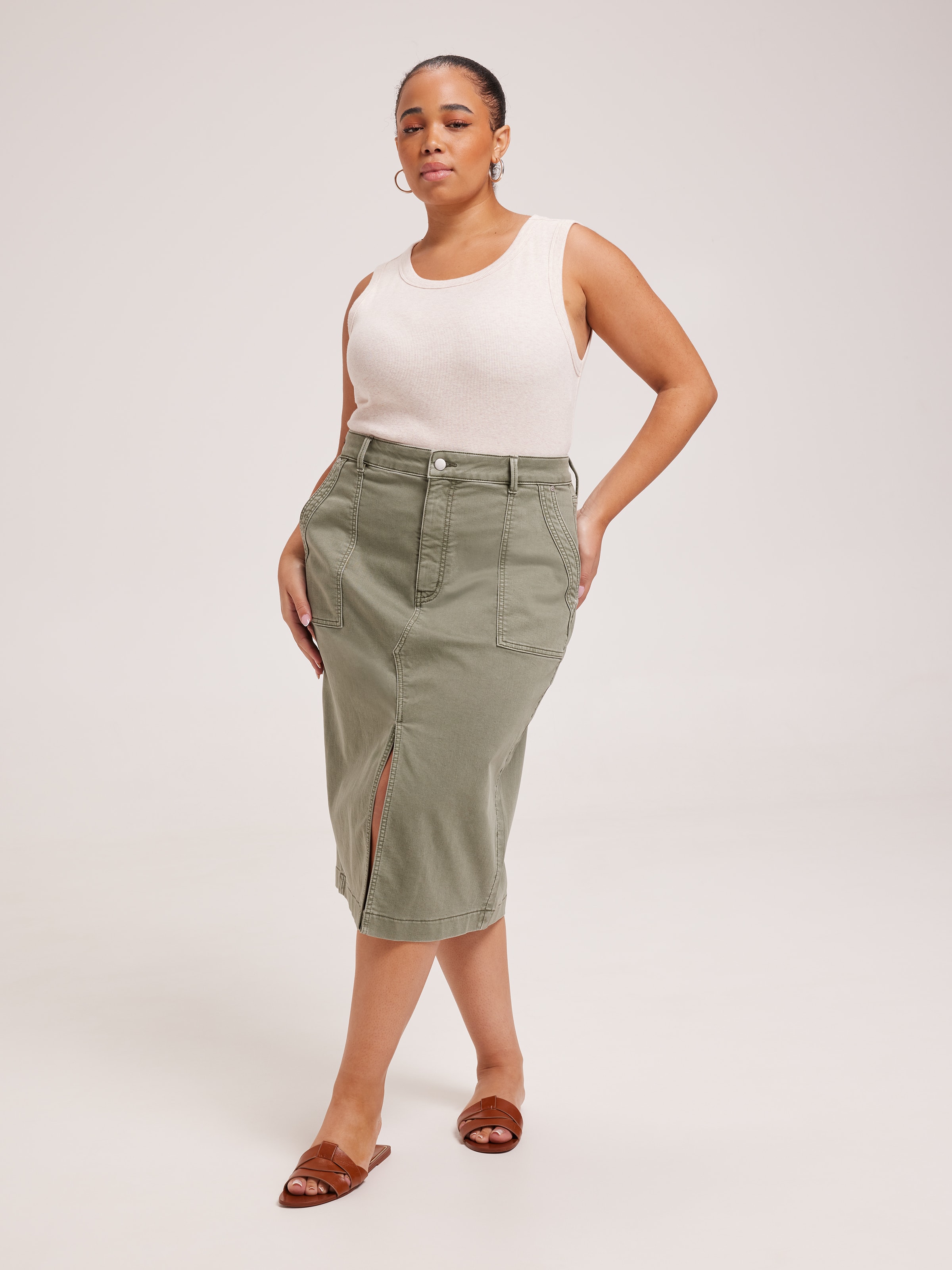 Curve Amaze Utility Midi Skirt Just Jeans Online