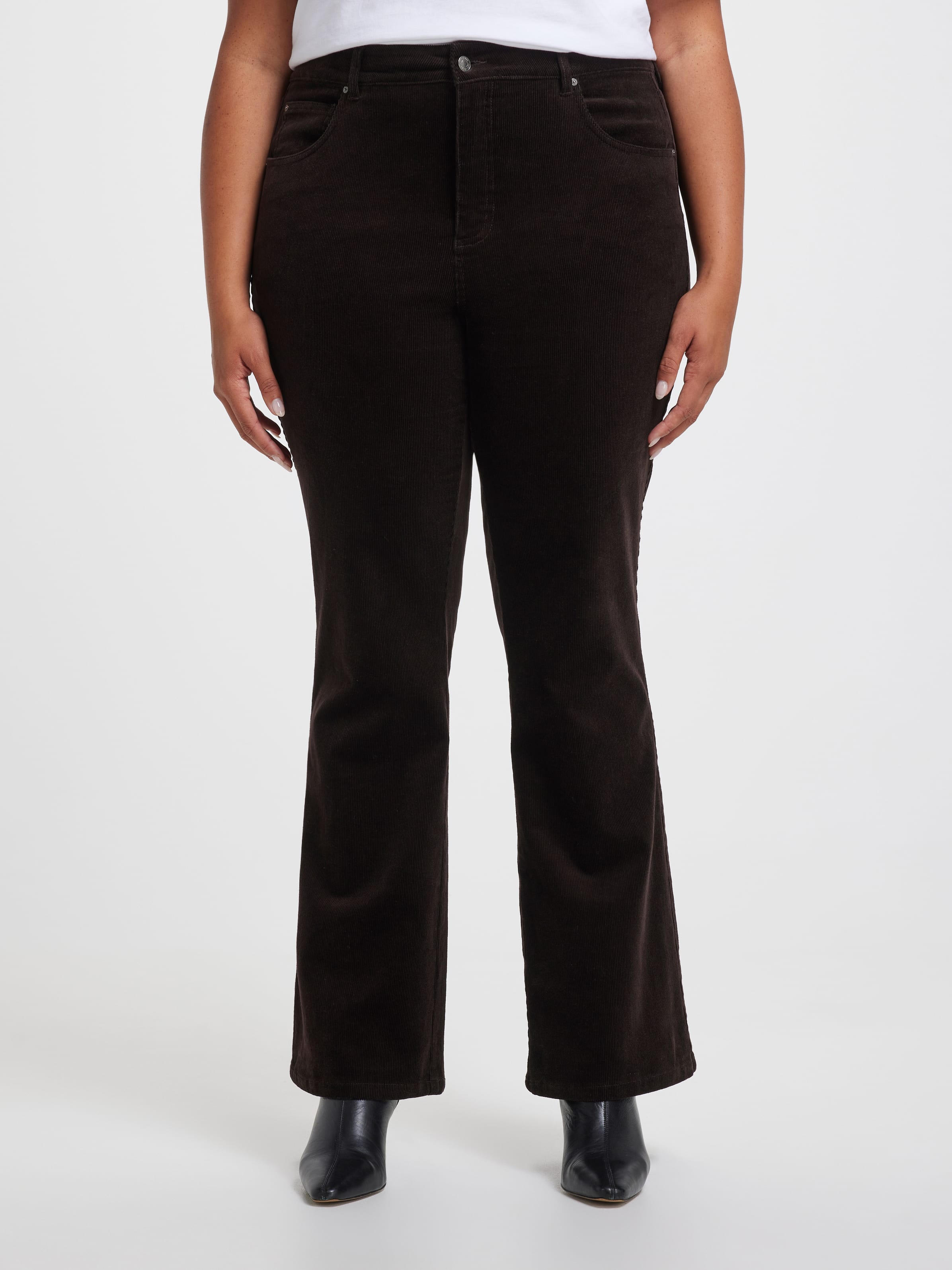 Curve Cord High Rise Bootcut Jean Java - Just Jeans Online