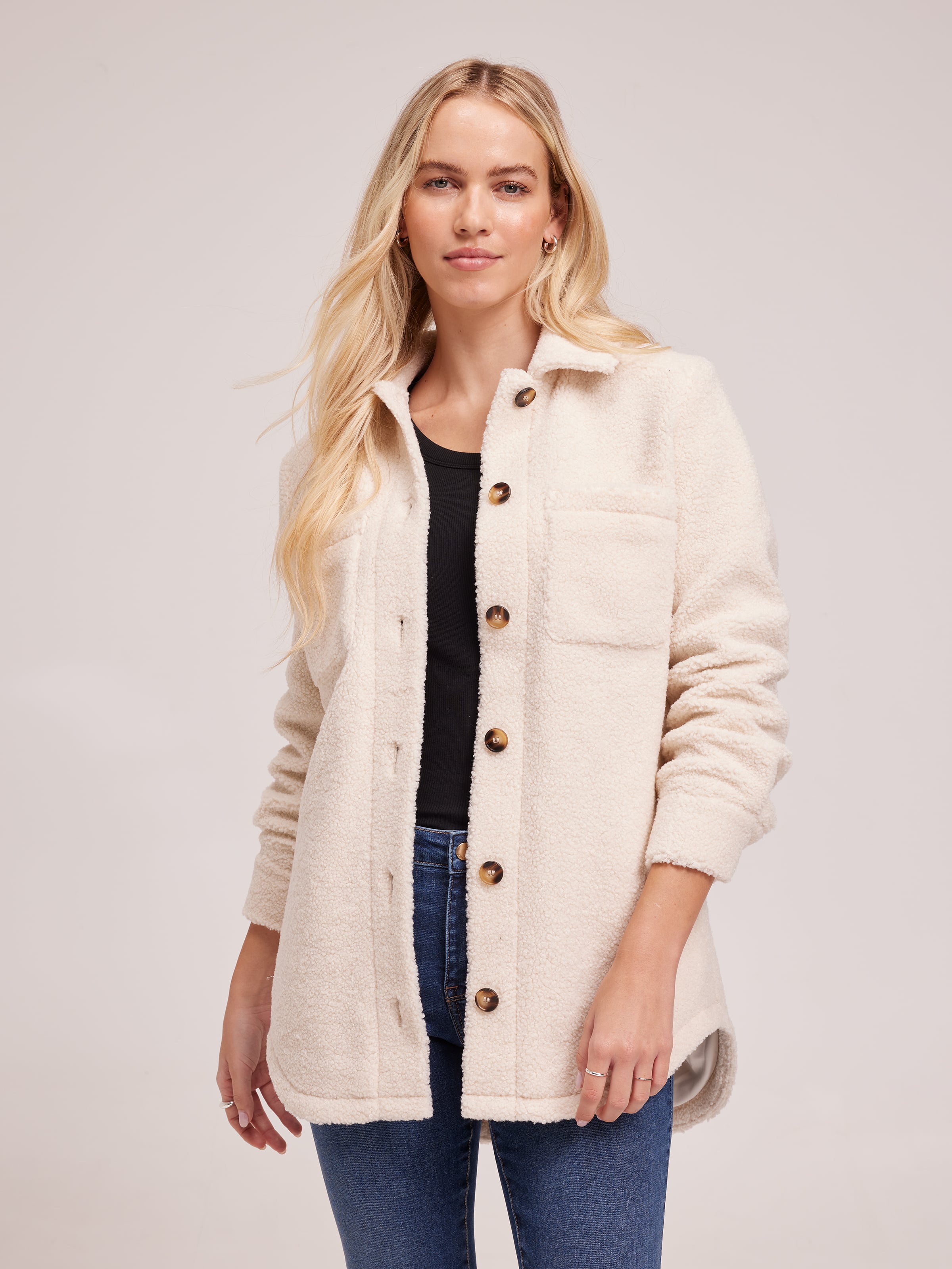 Ellie Teddy Shacket - Just Jeans Online