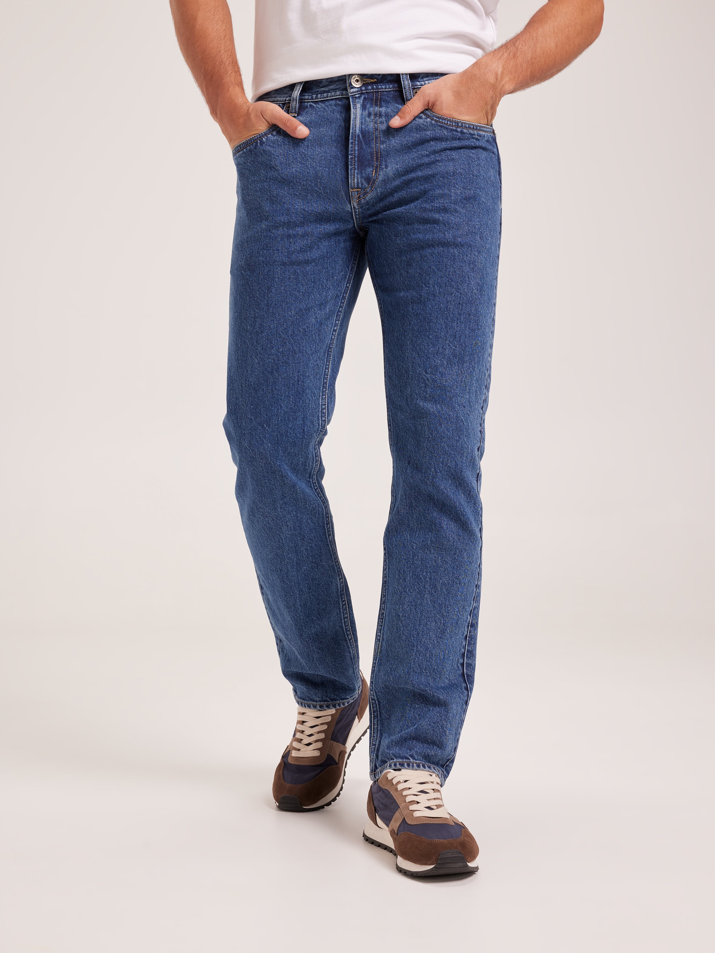 Soft Rinse Blue Color Ultra Soft Regular Straight Leg Blue Stone Rinse - Just Jeans Online