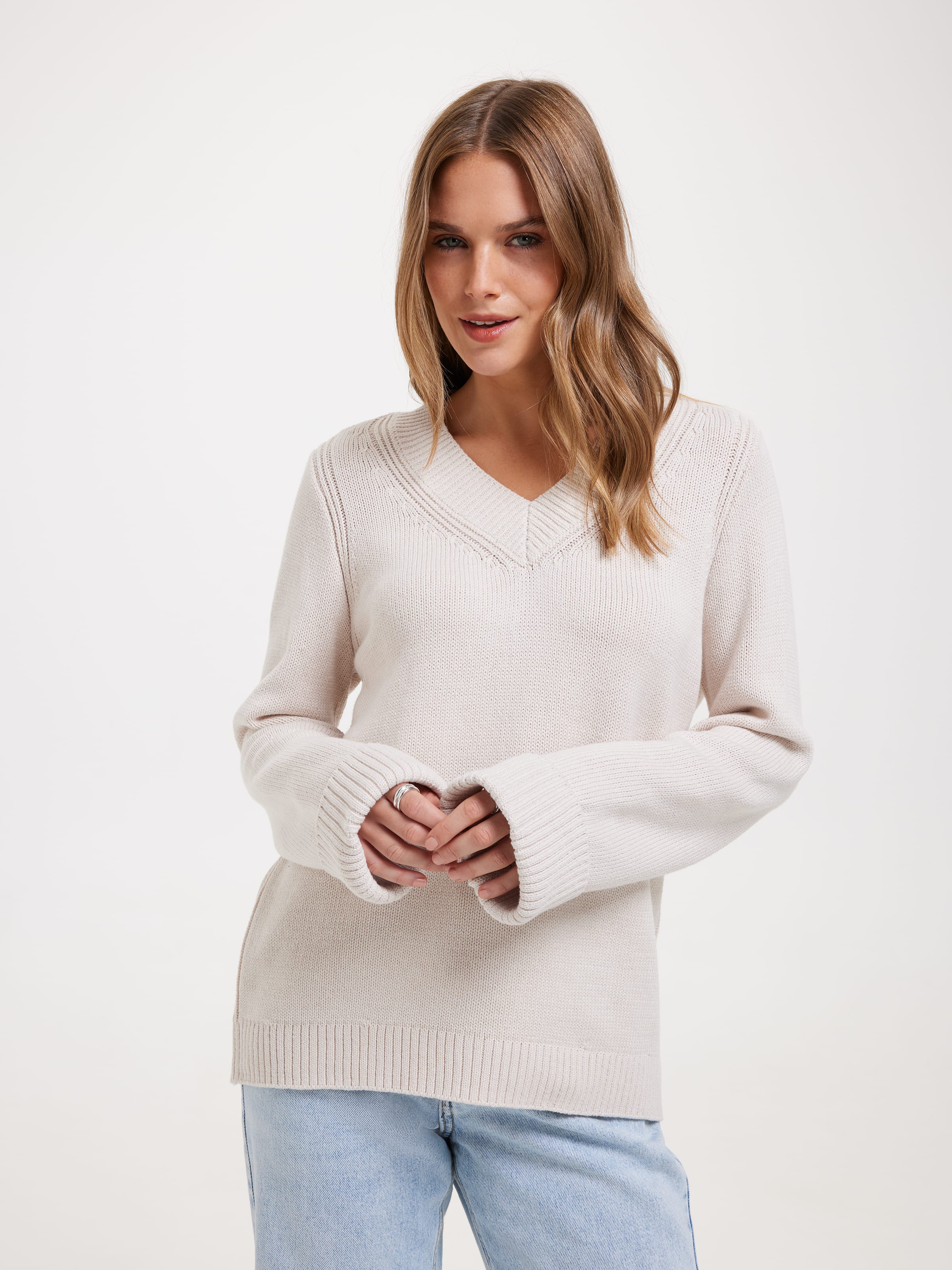 Dakota 3/4 Sleeve V-Neck Top