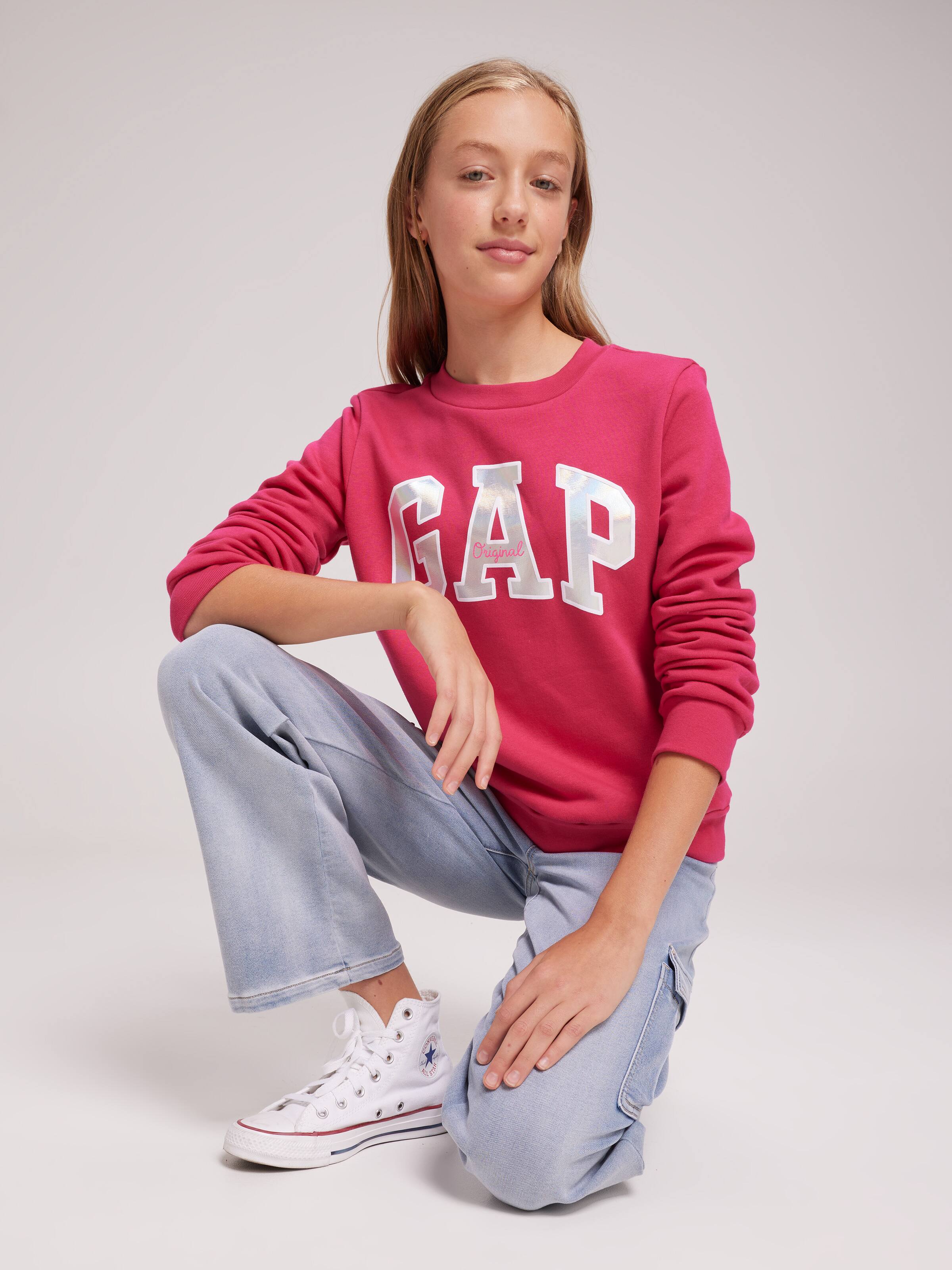 Girls Logo Crew Pomegranate Juice Just Jeans Online
