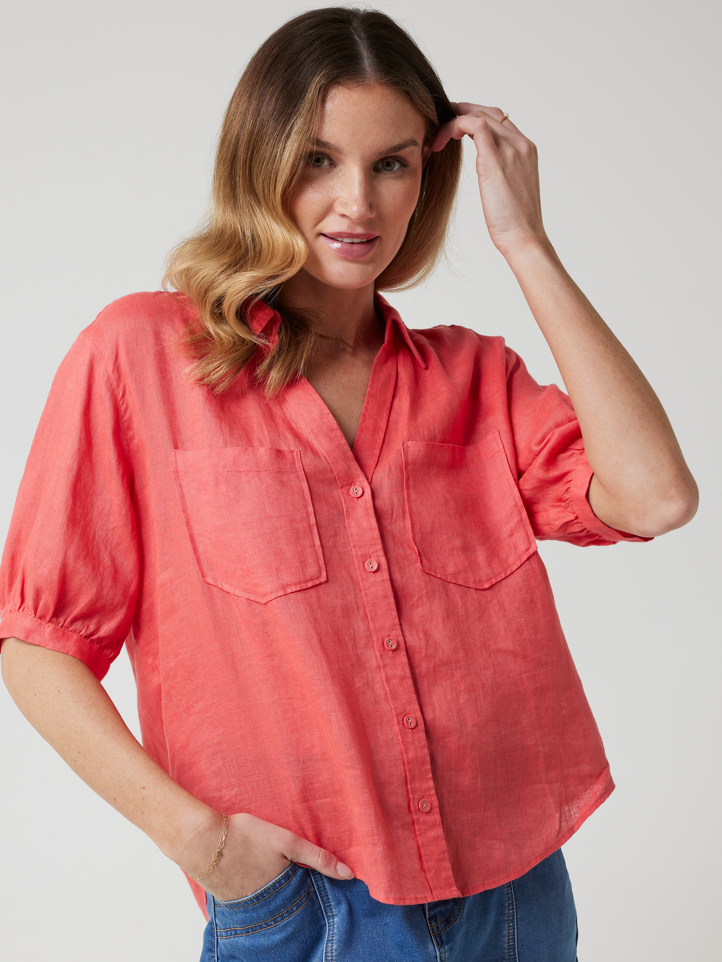Natasha Linen Shirt Just Jeans Online