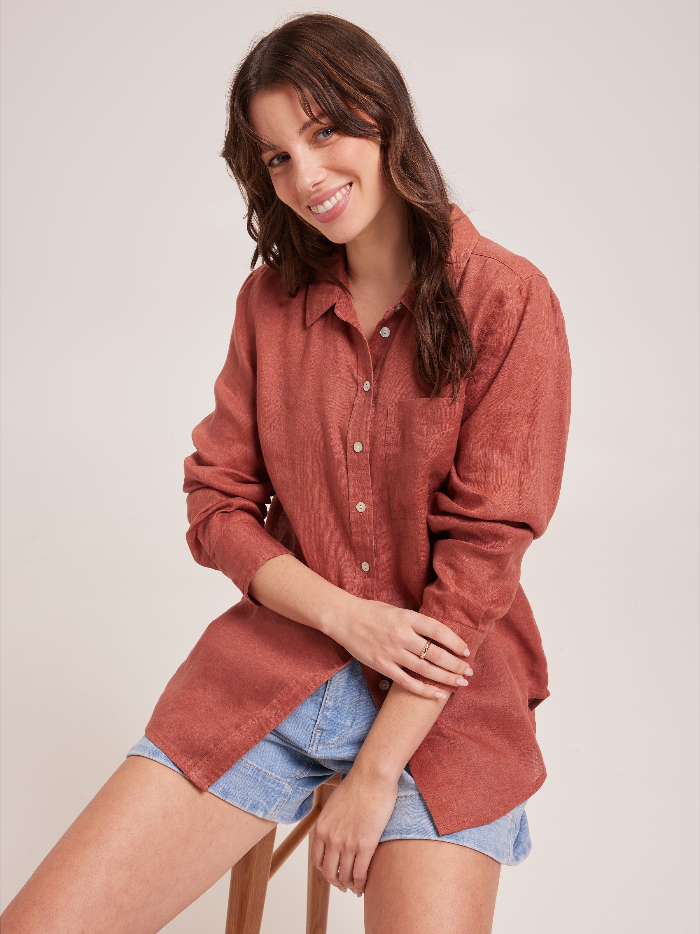 Minzy Shirt - Terracotta